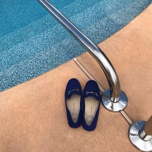 Isaac Mizrahi Suede Driving Moccasins Like New